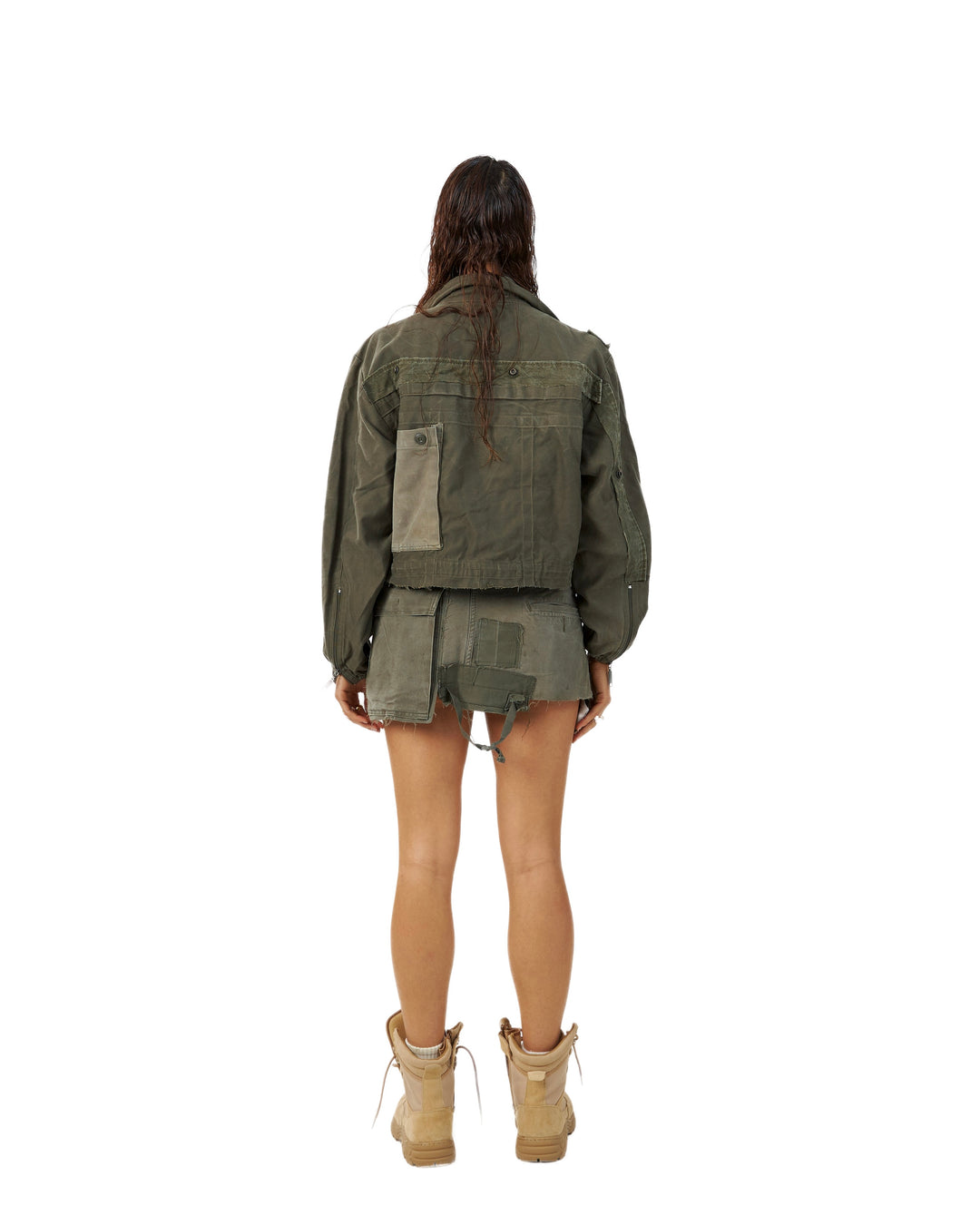 MILITIA PATCHWORK CROP JACKET 003