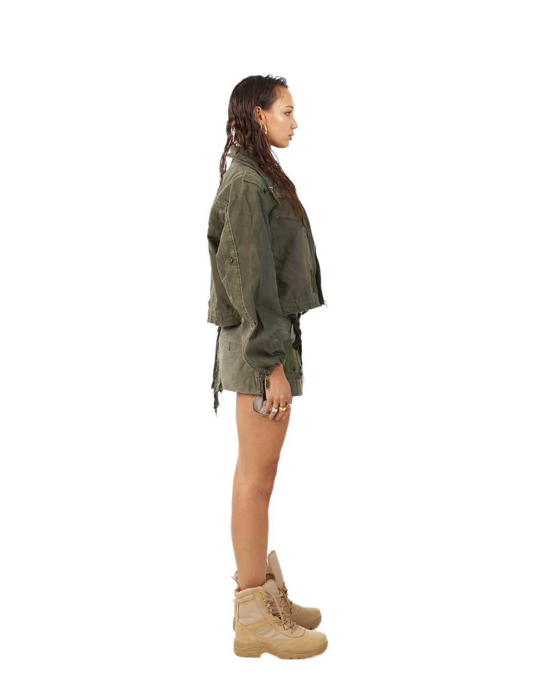 MILITIA PATCHWORK CROP JACKET 003