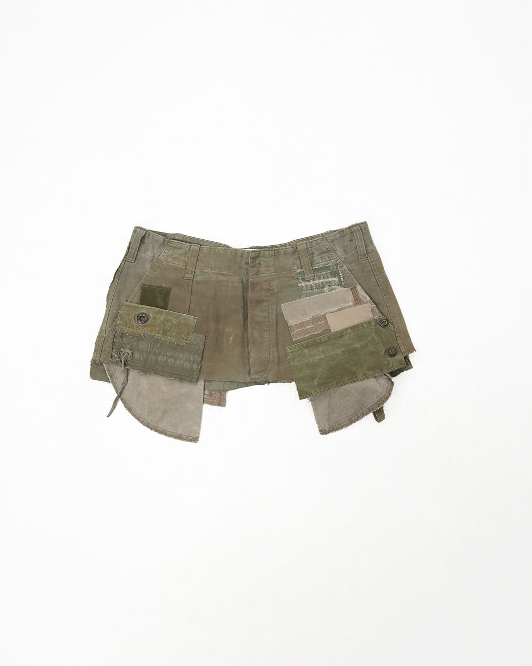 MILITIA PATCHWORK MINI SKIRT 001