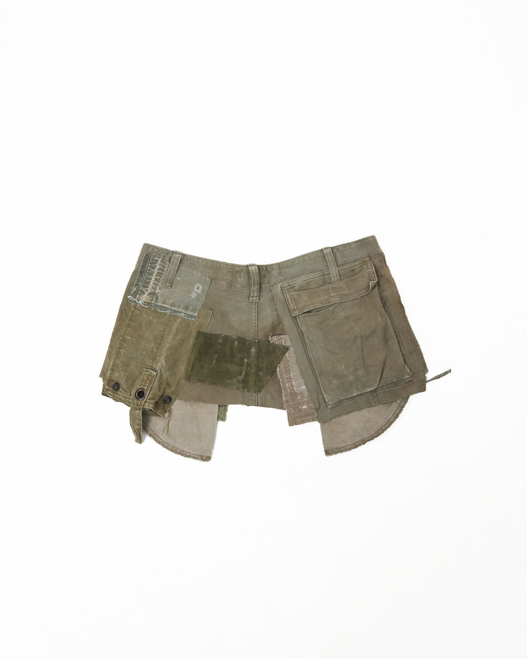 MILITIA PATCHWORK MINI SKIRT 001