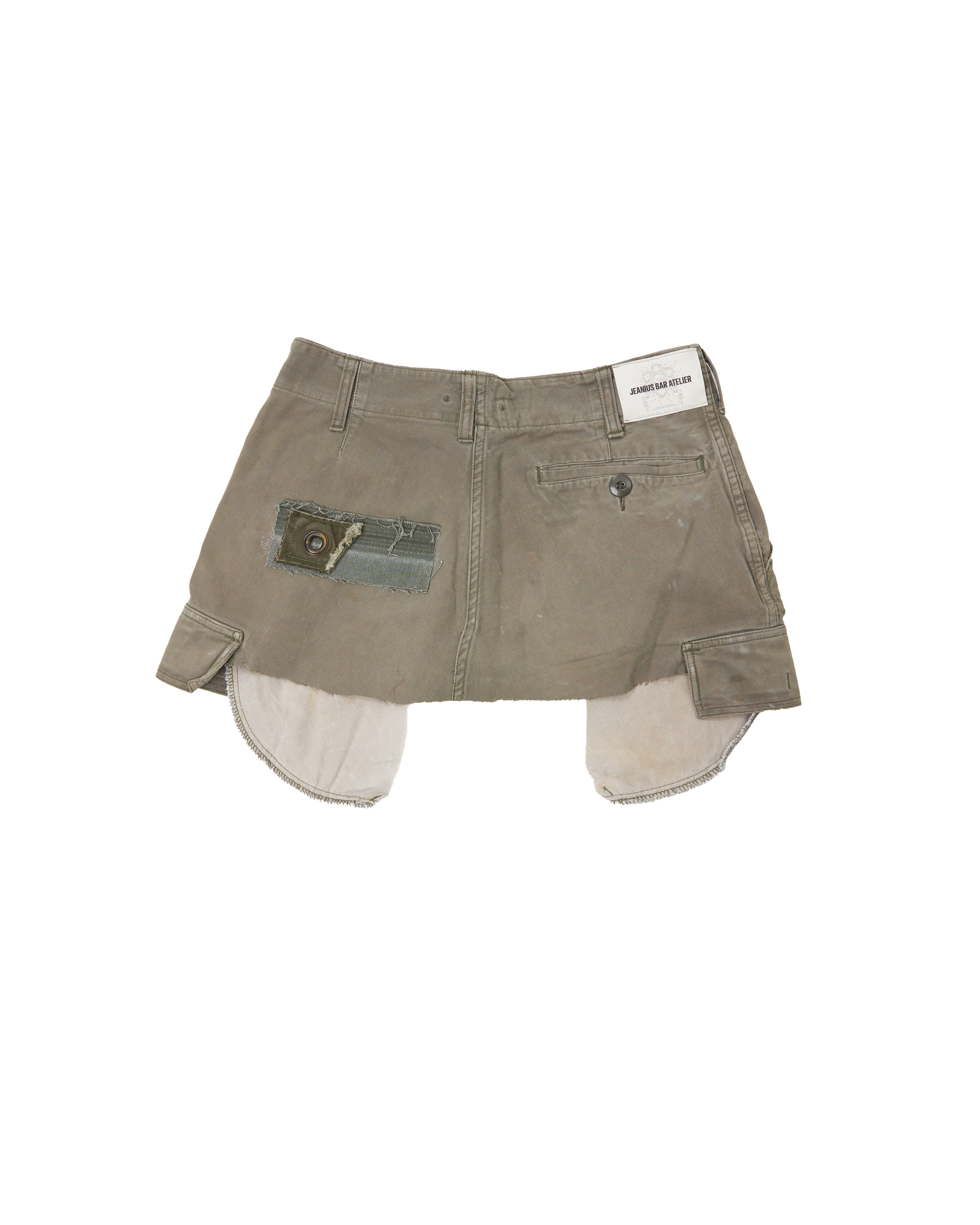 MILITIA PATCHWORK MINI SKIRT 002
